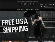 Tablet Screenshot of foxblood.com